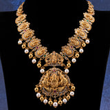 22k Gold Goddess Lakshmi Elephant Necklace