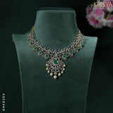 Diamond Necklace in Emerald Pota    GNKD255