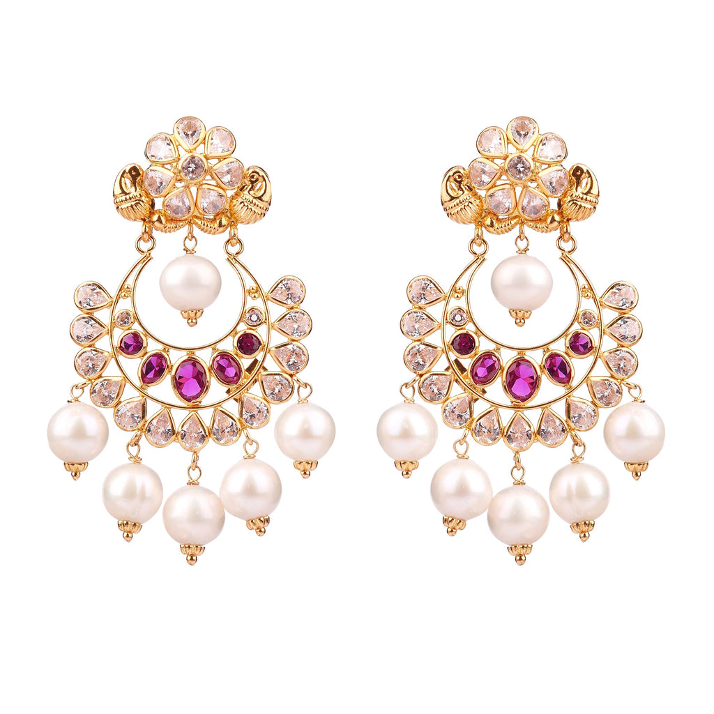 Gold with Gemstone Earring GTP2177