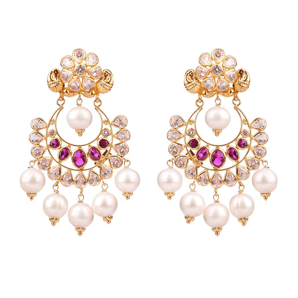 Gold with Gemstone Earring GTP2177