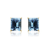 Blue Topaz -Earrings -GTSP502 KrishnaPearlsandJewellers
