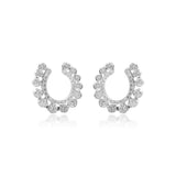 Diamond -Curved Earrings -GTD1594 KrishnaPearlsandJewellers