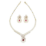 Diamond necklaces set-GSD0178 KrishnaPearlsandJewellers