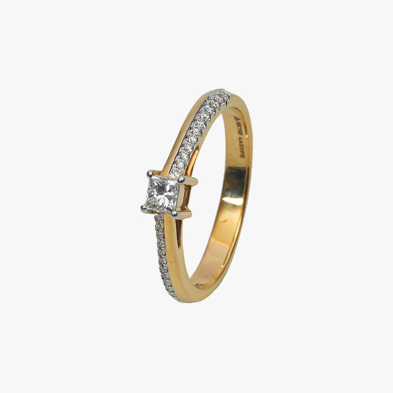 Gold Ring Diamond Yellow Gold S 15 Grd2153