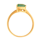GOLD EMERALD DIAMOND RING - GRE0410