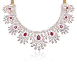 Gold -Diamond Chandbali -Necklace -NS299 KrishnaPearlsandJewellers