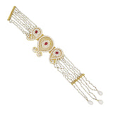 Gold Pearl Bracelet-GBPS060 KrishnaPearlsandJewellers