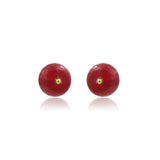 Ruby Earrings in Gold -GTR0012 KrishnaPearlsandJewellers
